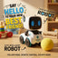 Happy Robot AI Interactive Smart Toy | 4-Wheel Drive LED Face Robot with Motion Tracking for Kids