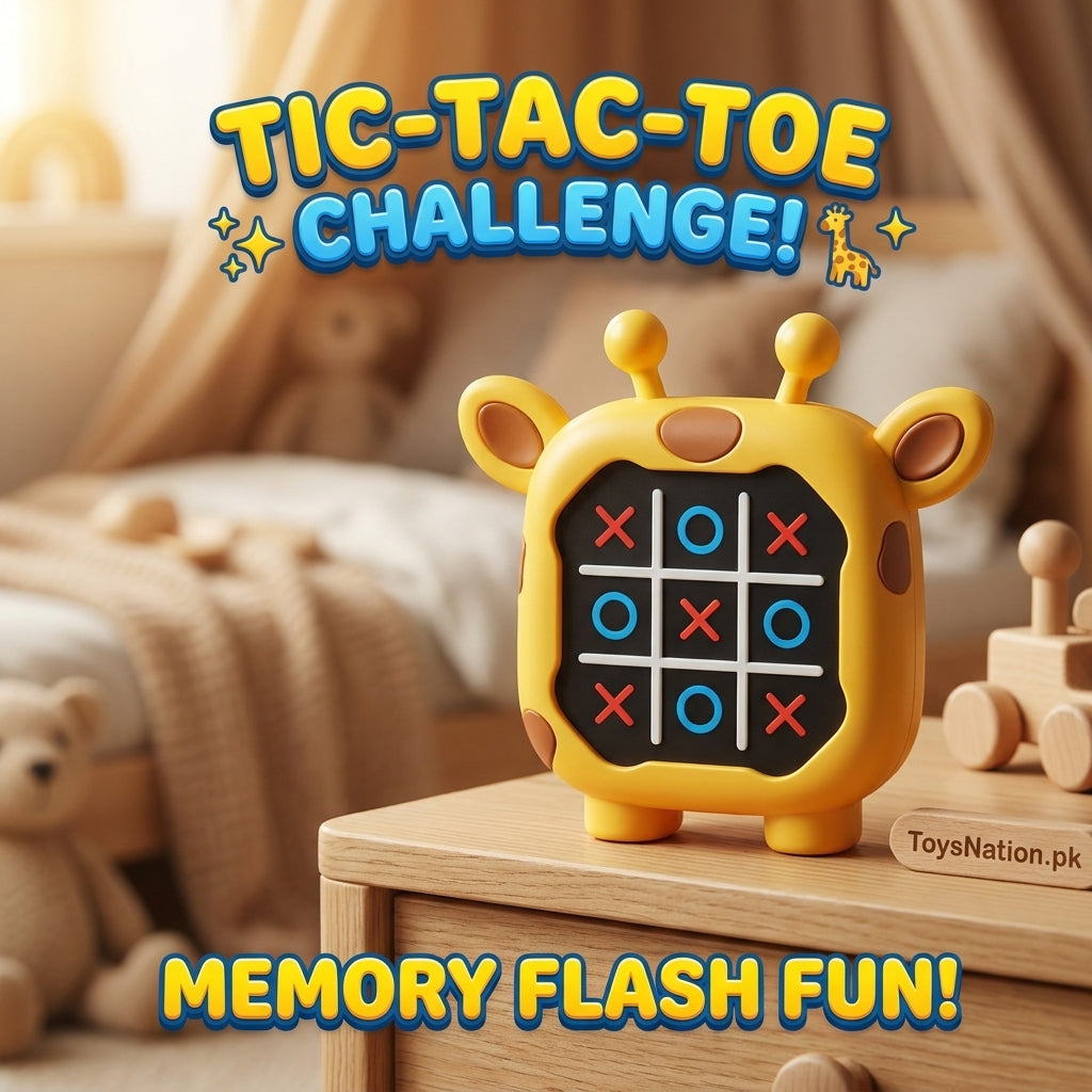 TopFun Tic-Tac-Toe Like a Robot! 2-in-1 Electronic Game | Play vs AI Robot or Friend with Light & Sound Secondary image
