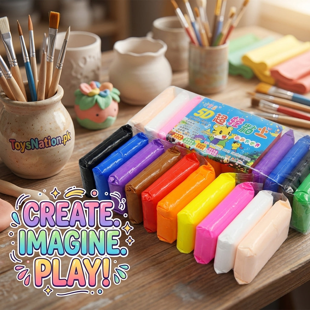 Play Dough Fomic Pack of 12 / Polymer Clay Secondary image