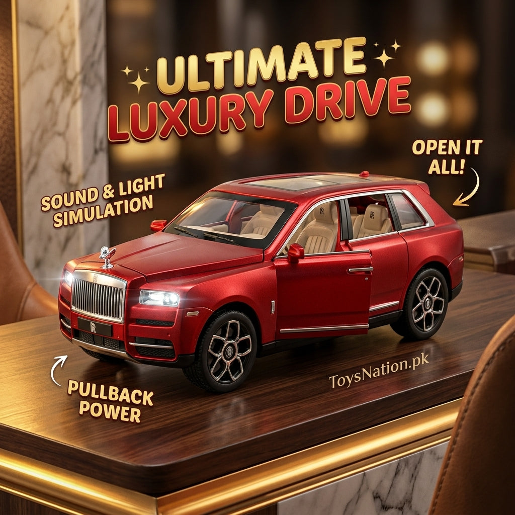 1:24 Scale Rolls-Royce Cullinan Diecast Model Car – Lights, Sound & Pullbac Secondary image