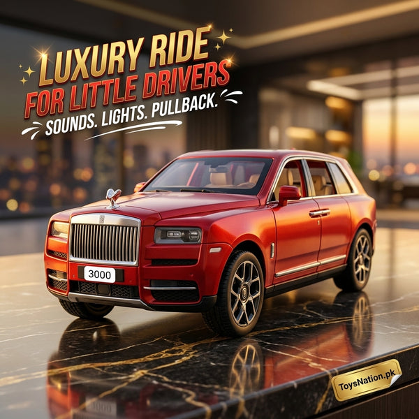 1:24 Scale Rolls-Royce Cullinan Diecast Model Car – Lights, Sound & Pullbac