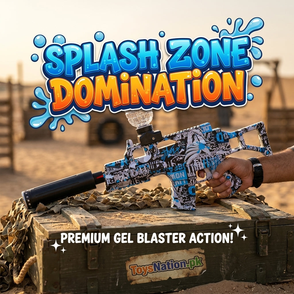 Graffiti Sniper Gel Blaster | Street Style Crystal Hopper | Water Bead Gun Secondary image