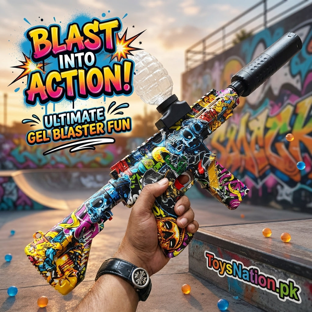M416 Mini Regular Gel Blaster | Graffiti Edition | Water Bomb Gun Secondary image
