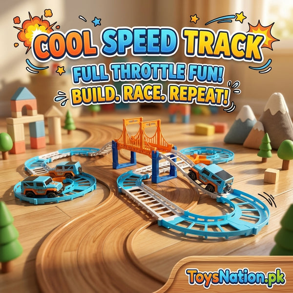 Adventure Unleashed Race Track Playset with Bridge & Car