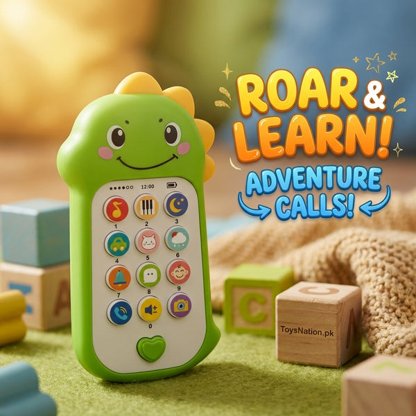 Roar & Learn Dinosaur Baby Phone Toy with Sounds & Music