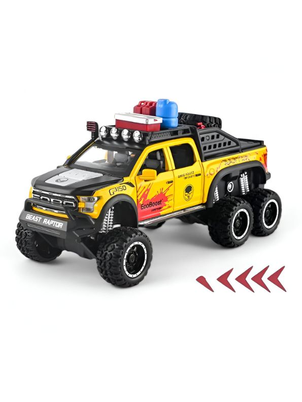 1:24 Scale Ford Raptor F-150 Die-Cast Model - Metal Toy Truck Main Image