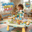 Kids’ Water Play & Fishing Activity Table with Manual Water Pump and Accessories