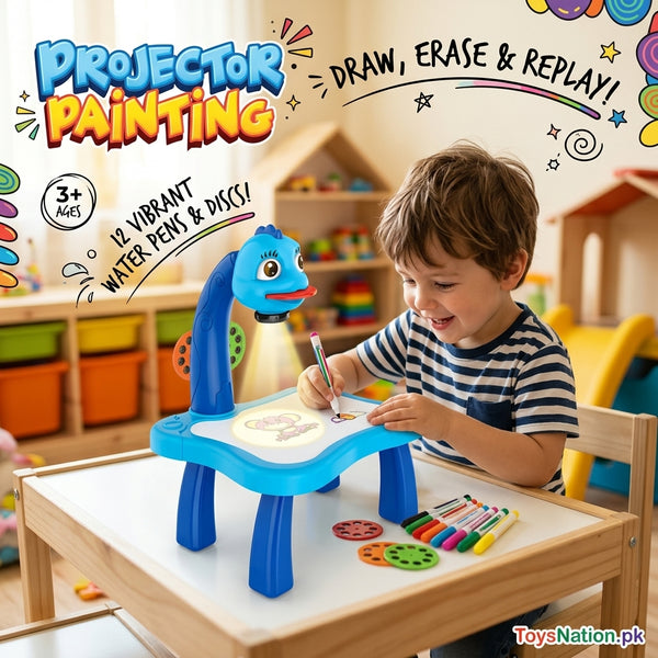 Dinosaur Drawing Projector Table for Kids – Creative Art & Tracing Set