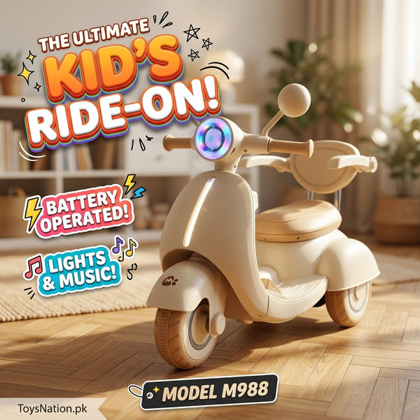 My First Ride-On Scooter for Toddlers with Lights & Music