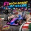 Formula-Style Remote Control Racing Car with 2.4GHz Controller & LED Lights