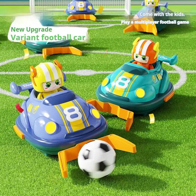 2-Player RC Bumper Football Car - Remote Control Interactive Toy
