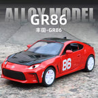 1:24 Scale Toyota GR86 Die-Cast Model - Alloy Sports Car with Opening Doors