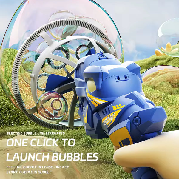 2 in 1 Dinosaur Large Bubbles Gun