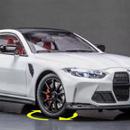 1:24 Scale BMW M4 Die-Cast Model - Alloy Sports Car with LED Lights & Pull-Back Action