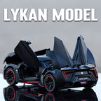 1:24 Scale Lykan Hypersport Die-Cast Model - Alloy Supercar with Opening Doors & Hood