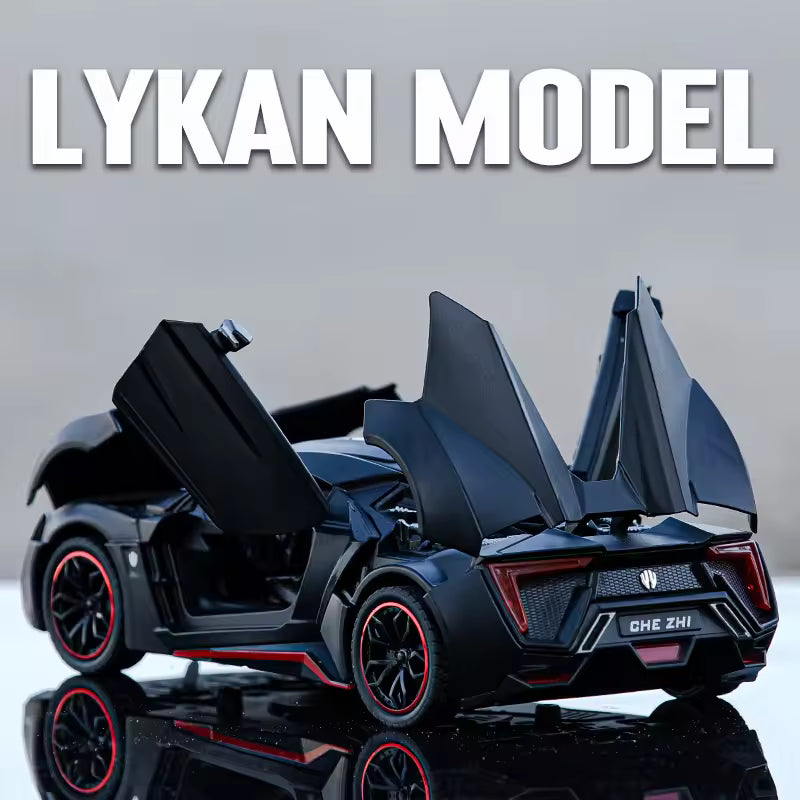 1:24 Scale Lykan Hypersport Die-Cast Model - Alloy Supercar with Opening Doors & Hood