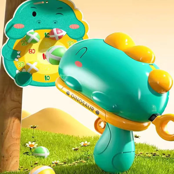 Dinosaur Shooting Gun Toy - Educational Target Practice Game for Kids