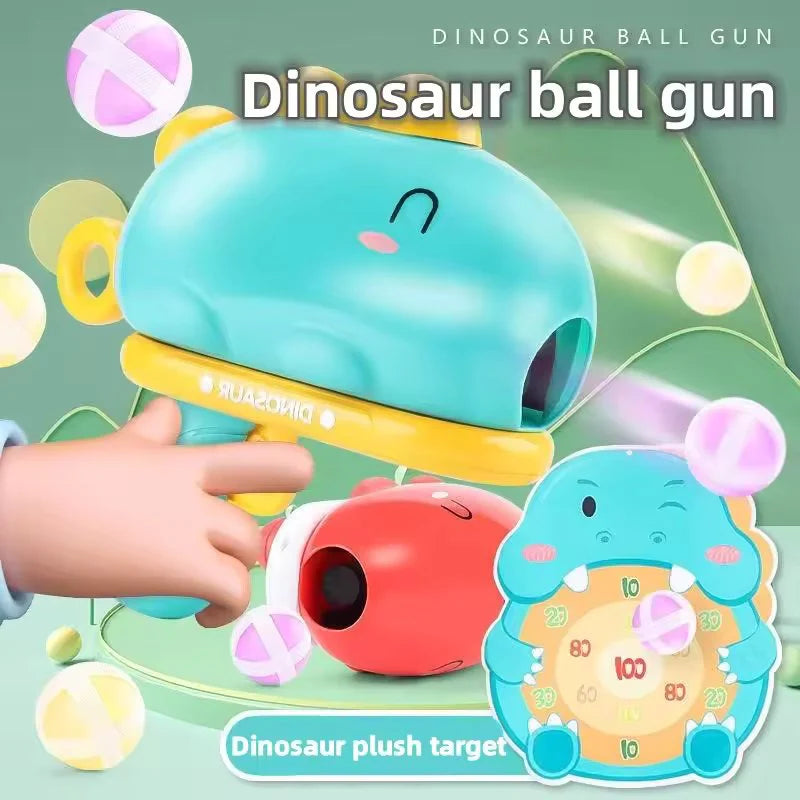 Dinosaur Shooting Gun Toy - Educational Target Practice Game for Kids
