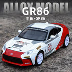 1:24 Scale Toyota GR86 Die-Cast Model - Alloy Sports Car with Opening Doors