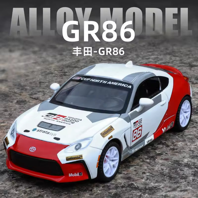 1:24 Scale Toyota GR86 Die-Cast Model - Alloy Sports Car with Opening Doors Main Image