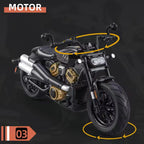 1:12 Scale Harley-Davidson Die-Cast Motorcycle Model - Alloy Collectible with Rubber Tires
