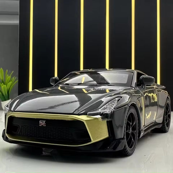 1:32 Scale Nissan GT-R50 Die-Cast Model - Alloy Sports Car with Lights & Sound