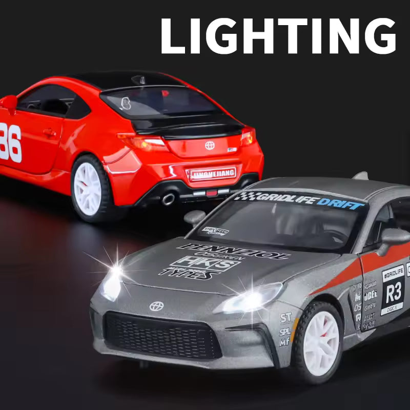 1:24 Scale Toyota GR86 Die-Cast Model - Alloy Sports Car with Opening Doors