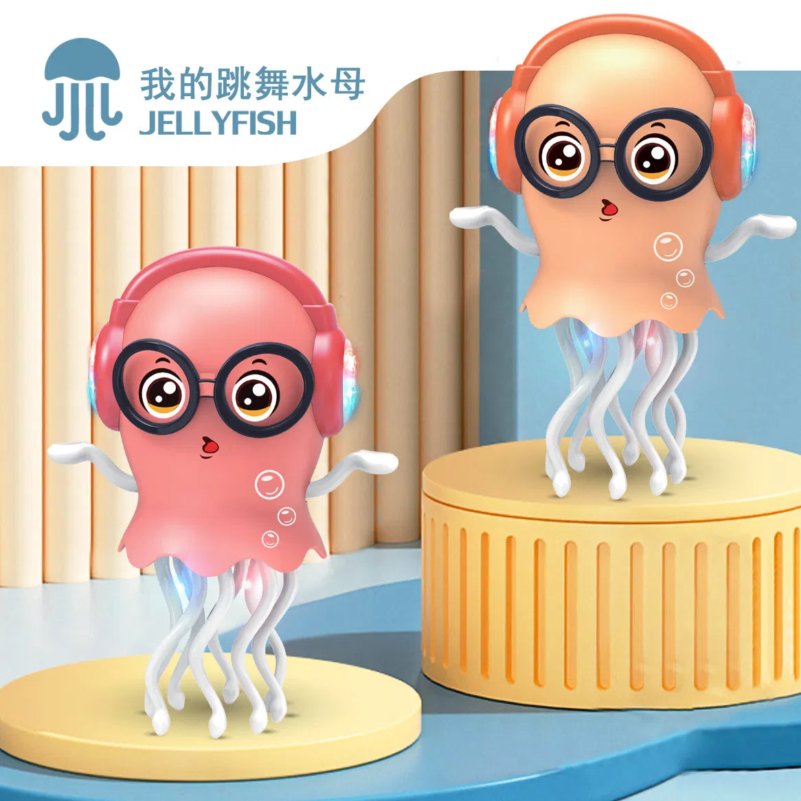 2-in-1 Magic Dancing Jellyfish Toy - Interactive with Light & Sound