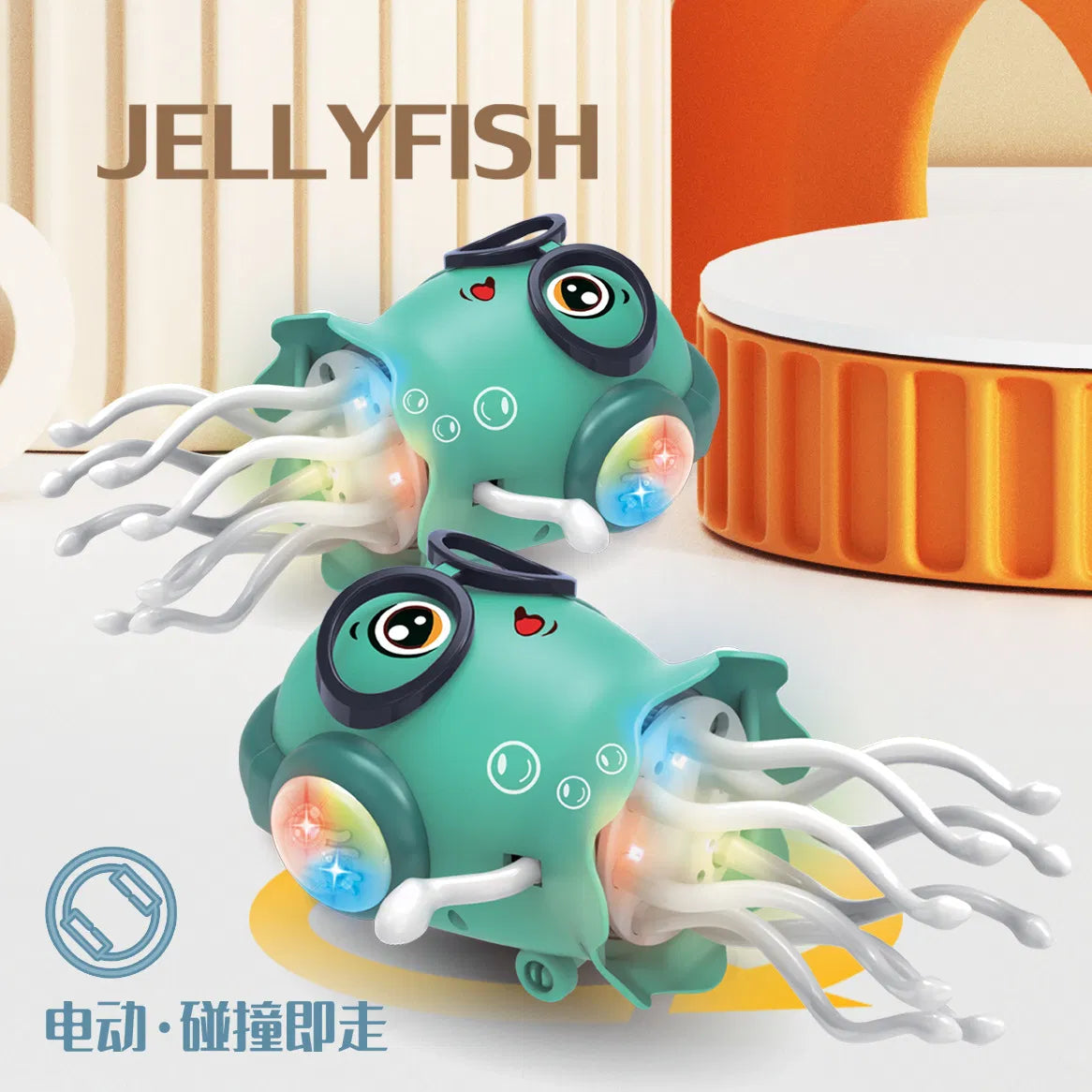 2-in-1 Magic Dancing Jellyfish Toy - Interactive with Light & Sound