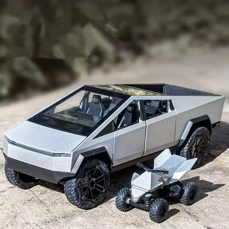 1:24 Tesla Cybertruck Pickup - Premium Alloy Diecast Model Car Secondary image