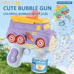 Ice Cream Bubble Gun for Kids - Automatic Bubble Blower Toy