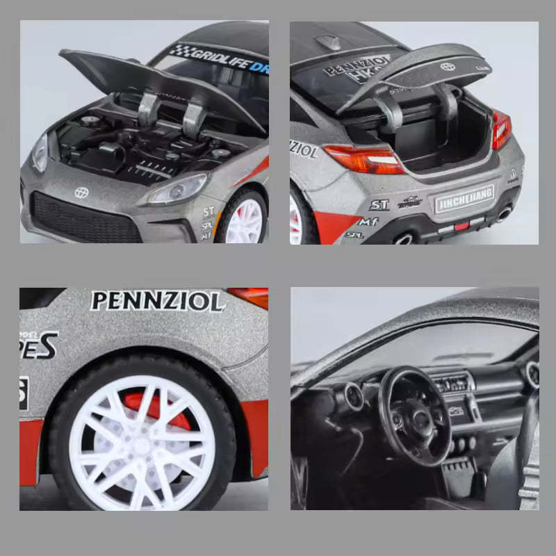 1:24 Scale Toyota GR86 Die-Cast Model - Alloy Sports Car with Opening Doors
