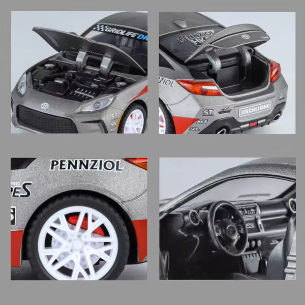 1:24 Scale Toyota GR86 Die-Cast Model - Alloy Sports Car with Opening Doors