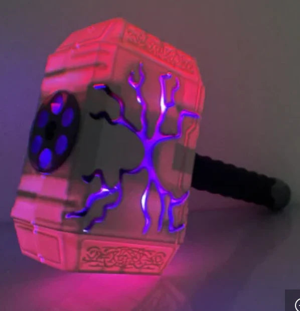 Avengers Captain America Shield & Thor Hammer Set - Soft Bullet Toys with Lights