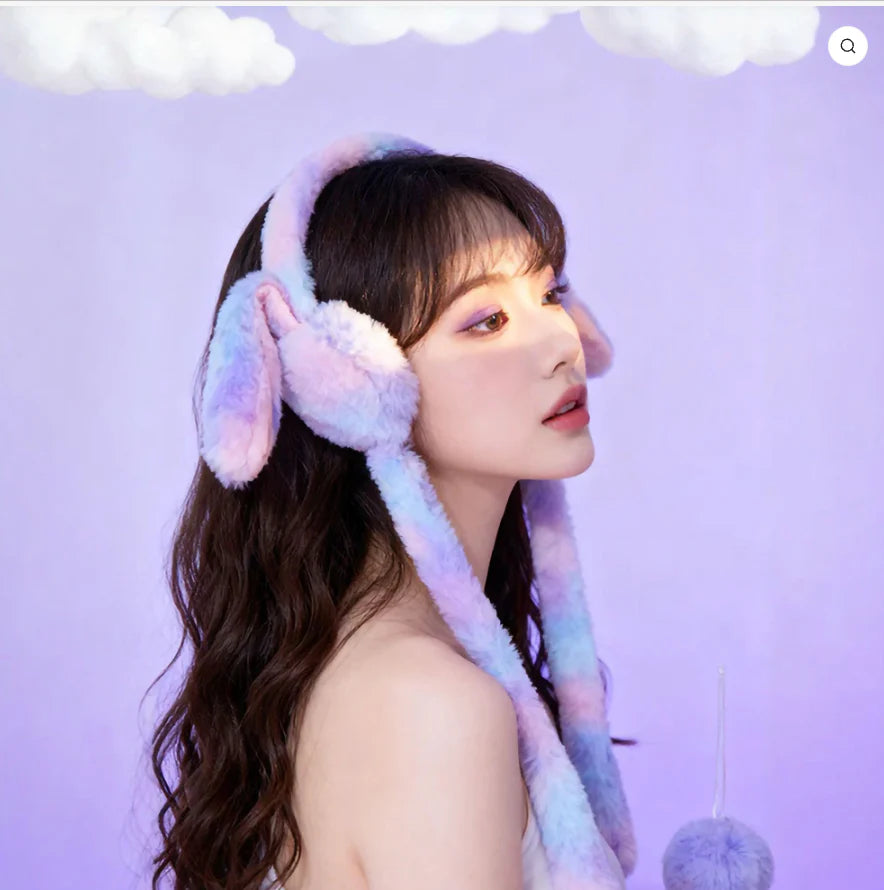 Moving Ear Plush Cap – Cute Animated Winter Earmuff Secondary image