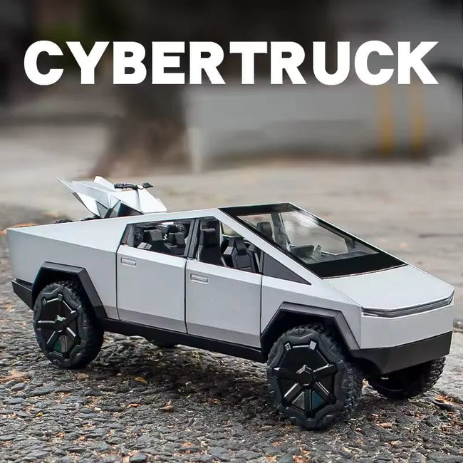 1:24 Tesla Cybertruck Pickup - Premium Alloy Diecast Model Car Hover Image