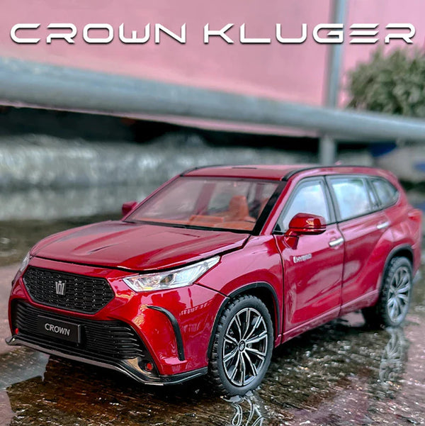 1:24 Scale Toyota Crown Kluger Die-Cast Model - SUV Alloy with Light & Sound