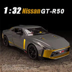 1:32 Scale Nissan GT-R50 Die-Cast Model - Alloy Sports Car with Lights & Sound