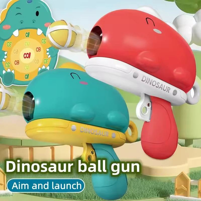 Dinosaur Shooting Gun Toy - Educational Target Practice Game for Kids
