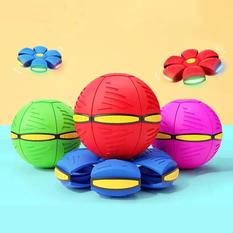 Magic Flying UFO Ball - Transforming Disc to Ball Toy with Light Main image