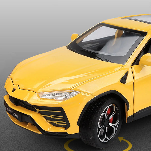 1:24 Scale Lamborghini Urus Die-Cast Model - Alloy SUV with Opening Doors & Hood
