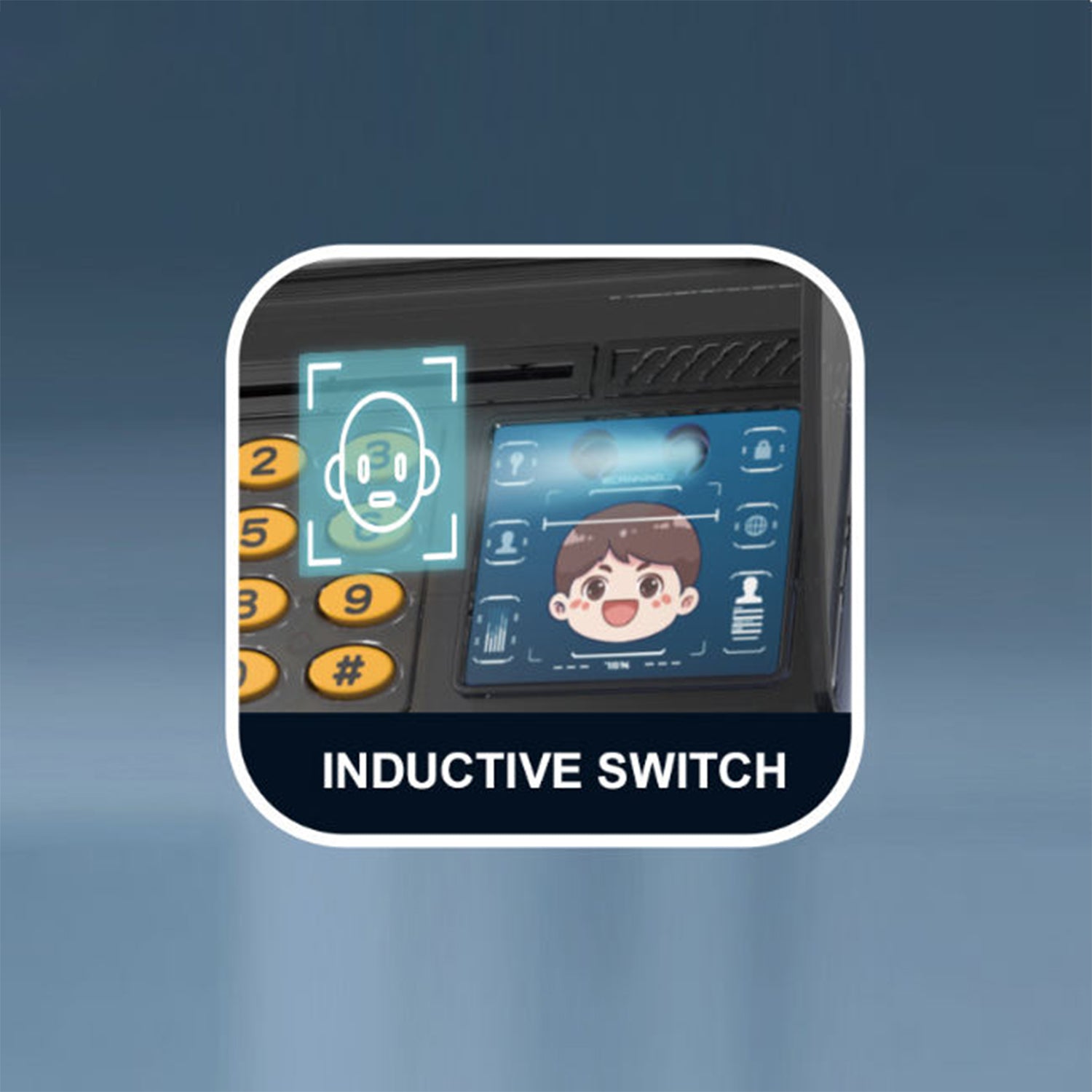 Automatic Door Open Light Music Password+facial Unlock Intelligent Piggy Bank Toys