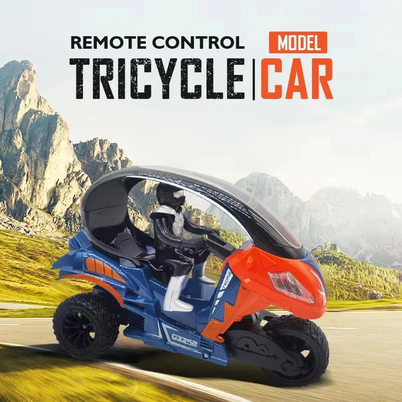 2.4GHz RC Stunt Motorcycle - Three-Wheel Remote Control Bike with Spray Effect Main image