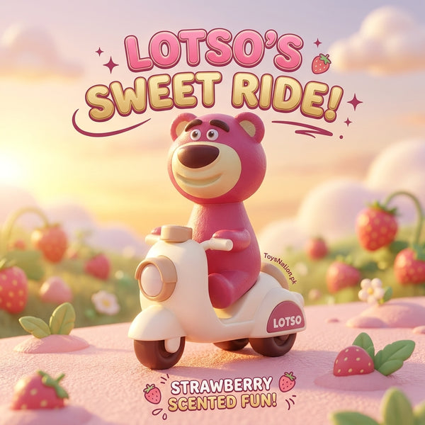 Adorable Lotso Strawberry Bear Scooter for Kids ( Pack of 1 )