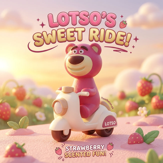 Adorable Lotso Strawberry Bear Scooter for Kids ( Pack of 1 ) Main Image