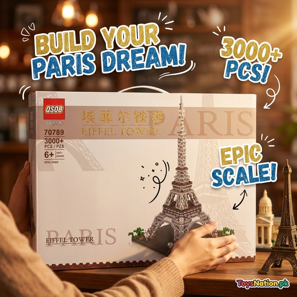 Eiffel Tower Building Blocks Set – 3000+ Pcs Masterpiece Kit