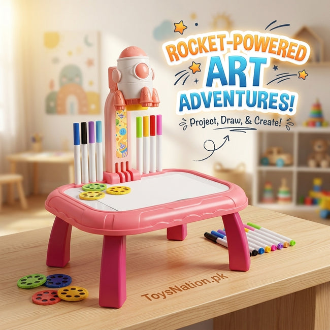 🚀 Kids Spaceship Painting Projection Table Hover Image