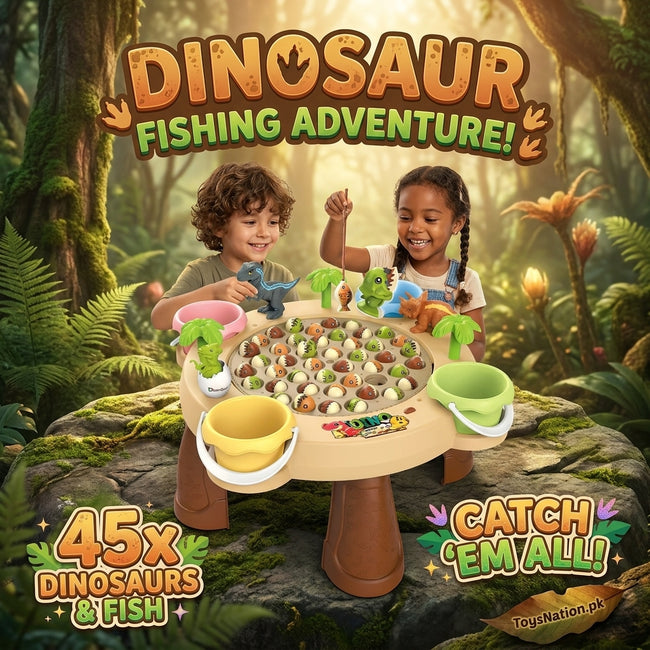 🦖 Dino Electric Fishing Game Table 🎣 Hover Image
