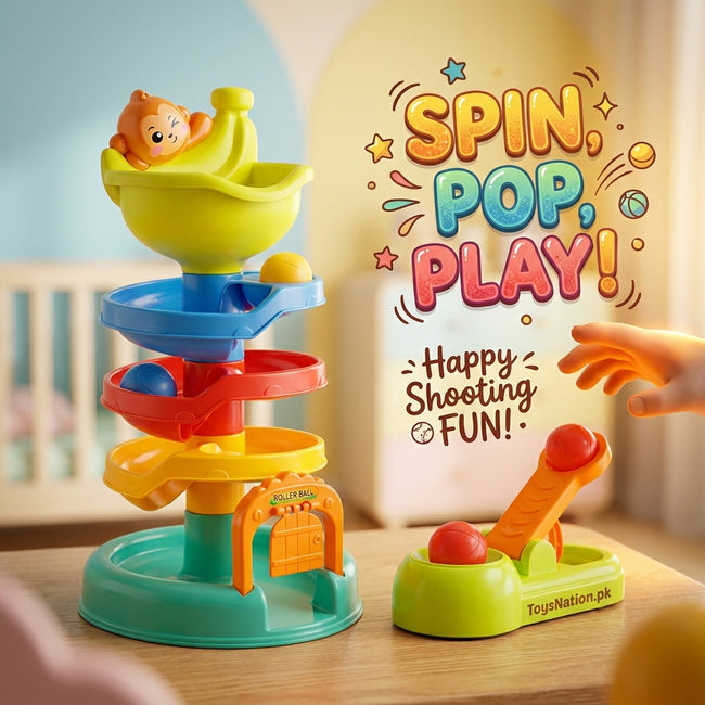 Huanger Roll Ball Tower – Early Learning Spiral Toy Hover Image
