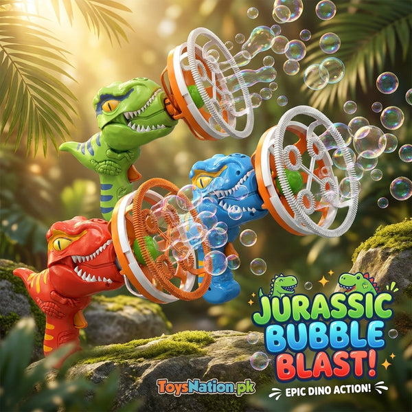 Dinosaur Bubble Blaster Gun for Kids